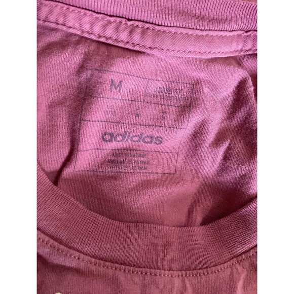 Adidas Shirt Youth Medium 10/12 Pink Crop Soccer Floral Graphic Short Sleeve - Picture 5 of 7